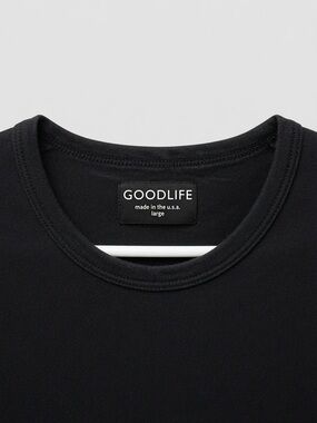 Goodlife Black Round-Neck Tee